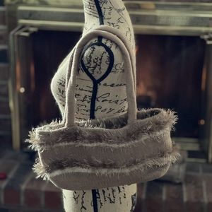 Tan and cream handbag